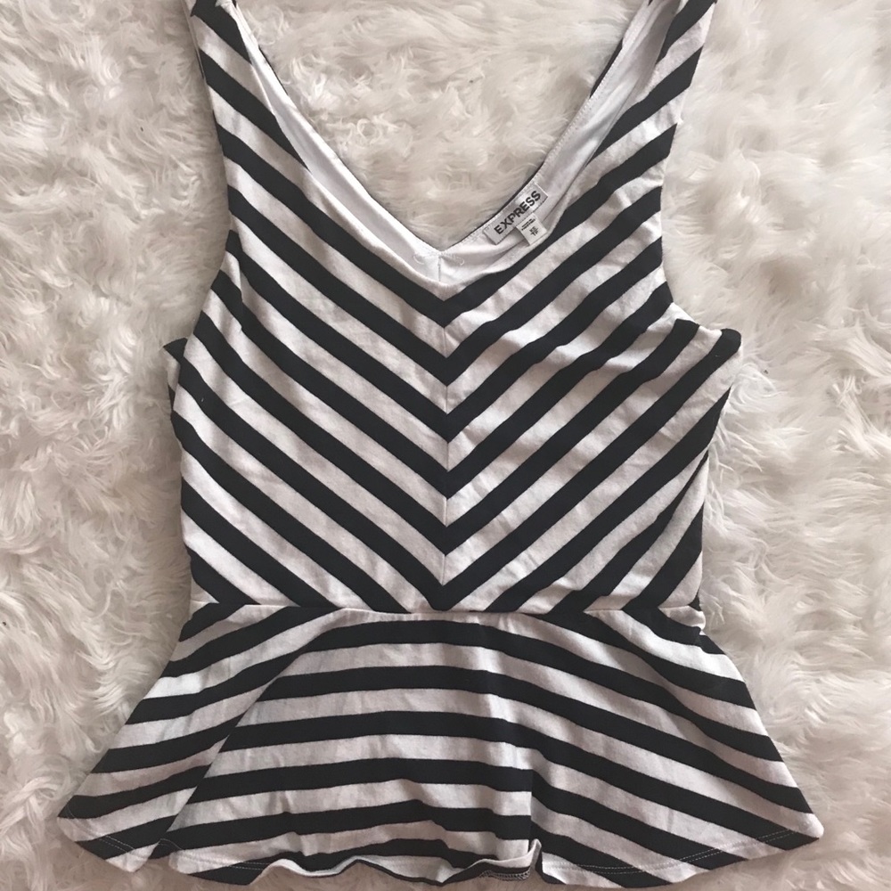 Black and white tank top